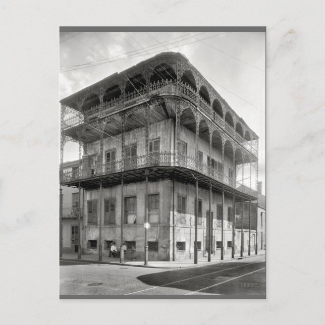 Old French Quarter House Postcard (Front)