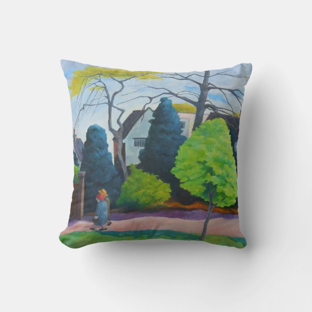 Old Friends 1985 Throw Pillow (Front)