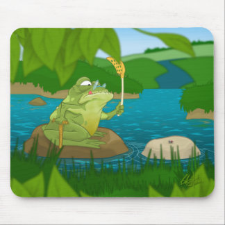 Old frog mouse pad