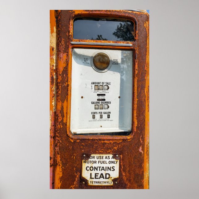 Old Fuel Pump Poster (Front)