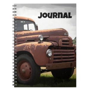 Old Funny Truck Vintage Classic Car Journal