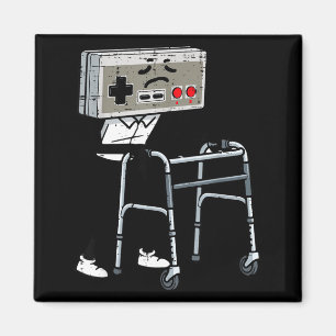 Old Gaming Controller Walker Funny Gamer Men Women Magnet