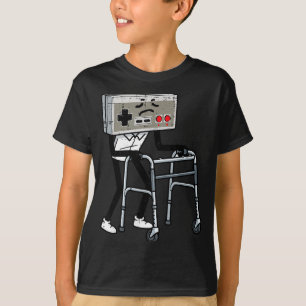Old Gaming Controller Walker Funny Gamer Men Women T-Shirt