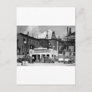 Old Gas Station, 1930s Postcard