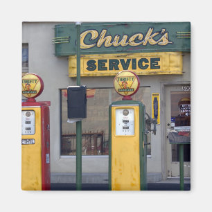 Old Gas Station Magnet