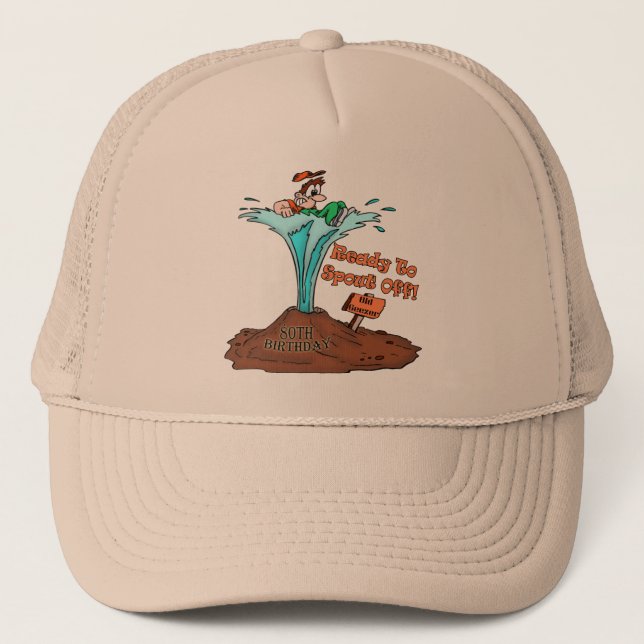 Old Geezer 80th Birthday Gifts Trucker Hat (Front)