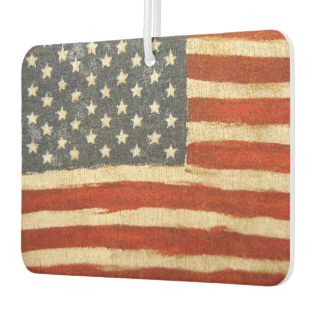 Old Glory American Flag Car Air Freshener (Left)
