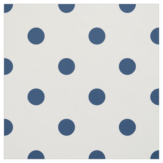 Old Glory Blue Polka Dots (large scale) Fabric (Swatch)