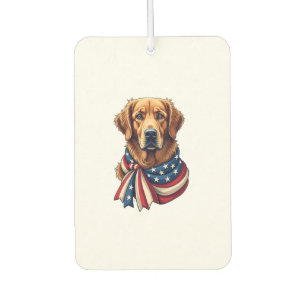 Old Glory Golden Retriever Vintage Shirt 2 Air Freshener