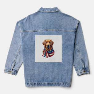 Old Glory Golden Retriever Vintage Shirt 2 Denim Jacket