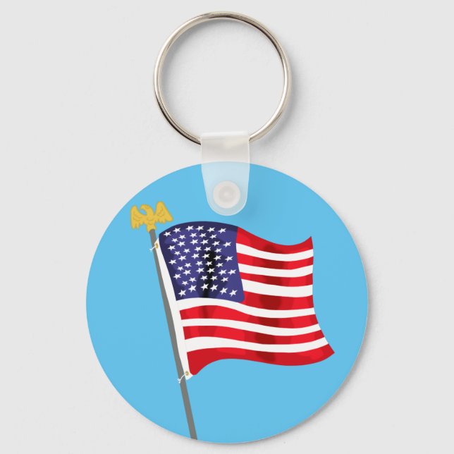 Old Glory Keychain (Front)