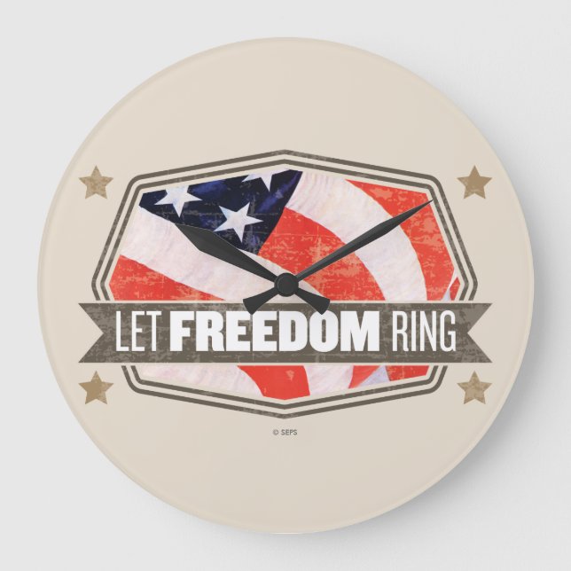 Old Glory Large Clock (Front)