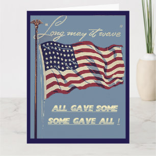 Old Glory, Long May It Wave Big Greeting Card