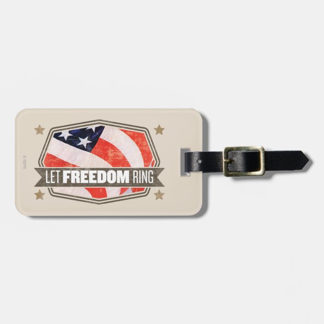 Old Glory Luggage Tag (Front Horizontal)