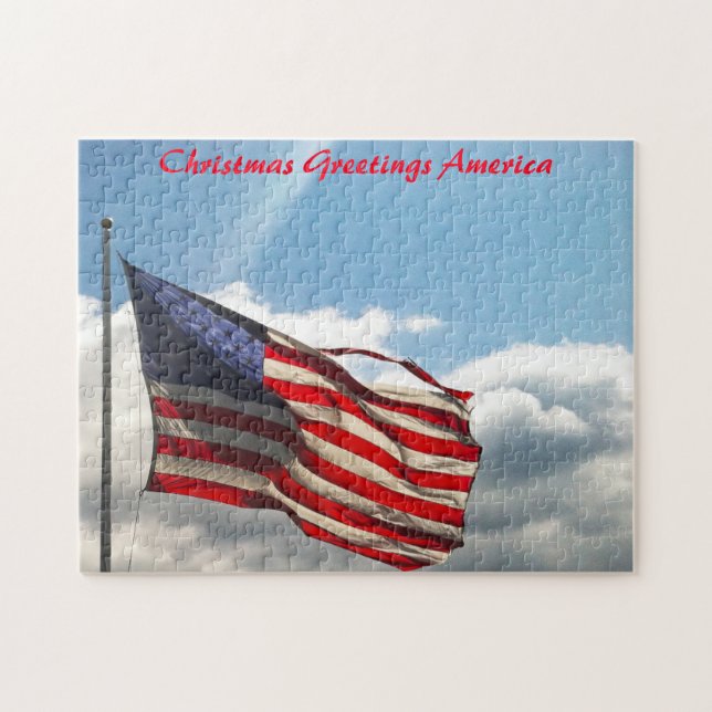 Old Glory or the Stars and Stripes American Flag. Jigsaw Puzzle (Horizontal)