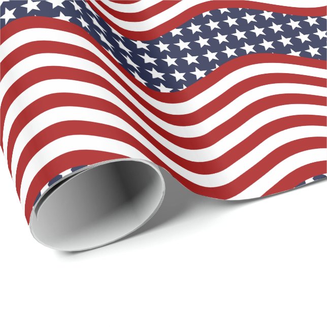 OLD GLORY! (patriotic flag design) ~ Wrapping Paper (Roll Corner)