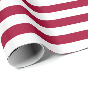 Old Glory Red Stripe (medium scale 1”) Wrapping Paper