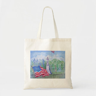 Old Glory Waves for Freedom Tote Bag