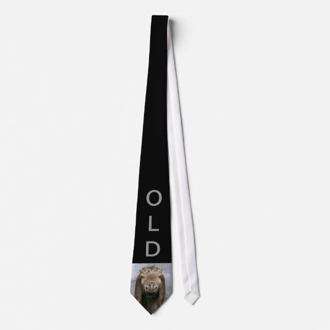 Old Goat Tie - Black Tie (Front)