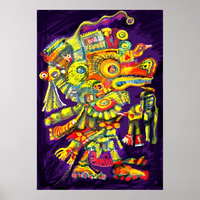 ***Old Gods II*** Albruno's digital painting. Poster (Front)