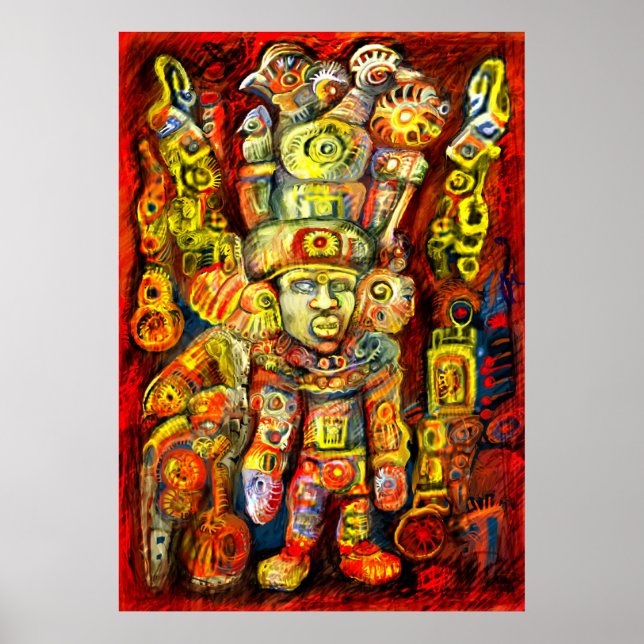 **Old Gods IV**  THE ALBRUNO'S UNIQUE DIGITAL ART Poster (Front)