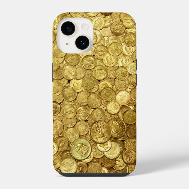 Old Gold Coin Collection  iPhone Case (Back)