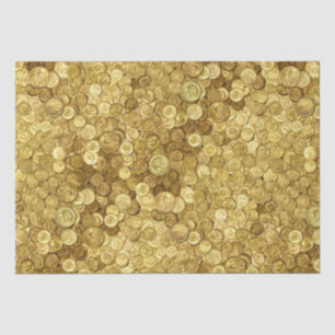 Old Gold Coin Collection  Tissue Paper