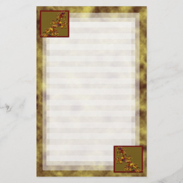 Old Gold Dragon Stationery (Front)