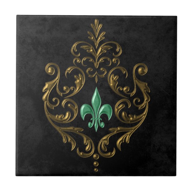 Old Gold Emerald Tile (Front)