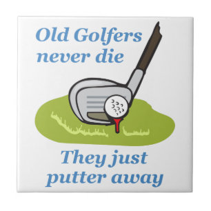 Old Golfers Tile
