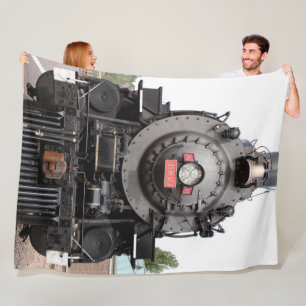 Old Grand Canyon Railway steam locomotive Fleece Blanket