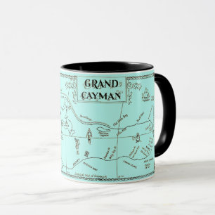 Old Grand Cayman Map Mug