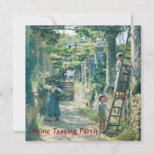 OLD GRAPE VINEYARD  HARVEST WINE TASTING PARTY INVITATION