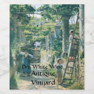 OLD GRAPE VINEYARD HARVEST WINE TASTING PARTY LABEL