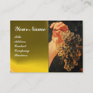 OLD GRAPE VINEYARD ,RED WAX SEAL BUSINESS CARD