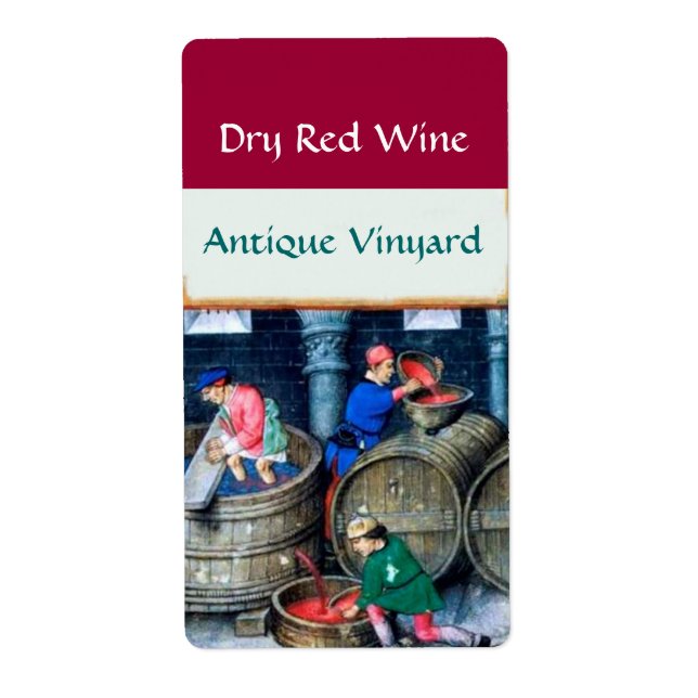 OLD GRAPE VINEYARD RED WINE BARRELS (Front)