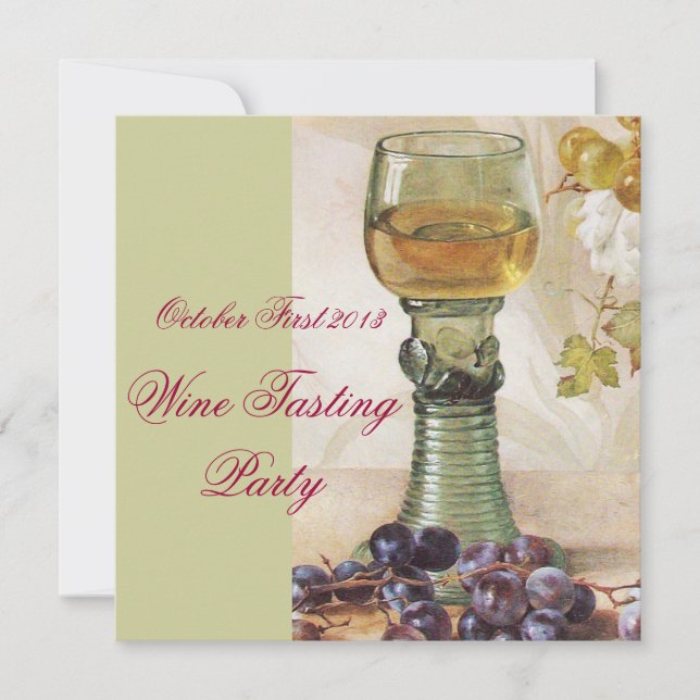 OLD GRAPE VINEYARD  WINE TASTING PARTY INVITATION (Front)