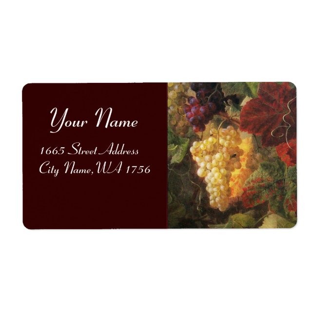OLD GRAPE VINEYARD WINE TASTING PARTY LABELS (Front)