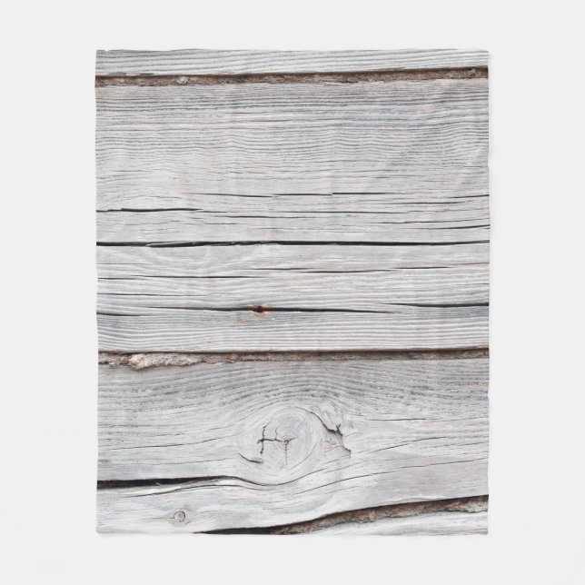 Old grey wooden plank wall textureabstract,backgro fleece blanket (Front)