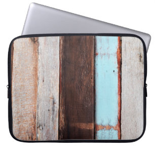Old grey wooden wallsabstract, ,black,blank,board, laptop sleeve