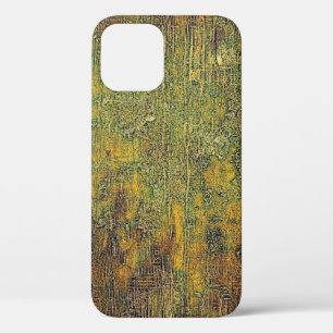 Old grunge background or aged shabby texture with iPhone 12 case