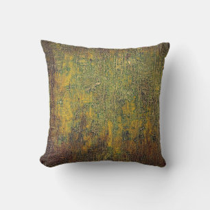 Old grunge background or aged shabby texture with throw pillow