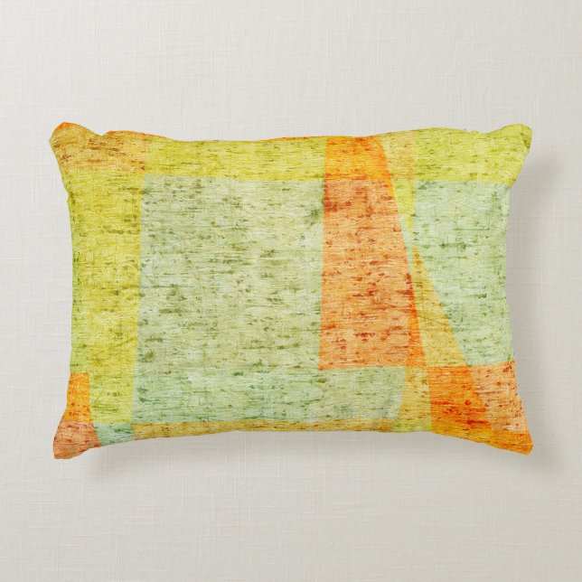 Old grunge background with delicate abstract textu accent pillow (Front)