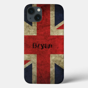 Old Grunge British Flag iPhone 13 Coque