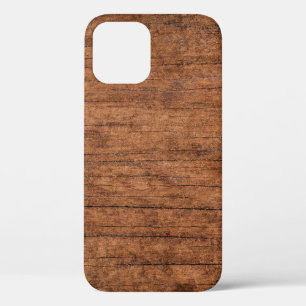 Old grunge dark textured wooden background, The su iPhone 12 Case