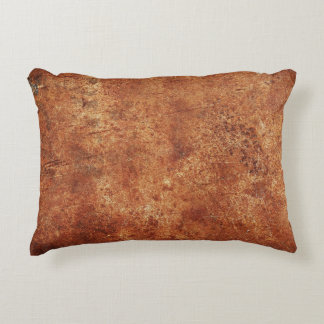 Old Grunge Rustic Metal Texture Accent Pillow