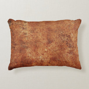 Old Grunge Rustic Metal Texture Accent Pillow