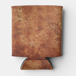 Old Grunge Rustic Metal Texture Can Cooler