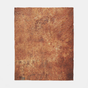 Old Grunge Rustic Metal Texture Fleece Blanket