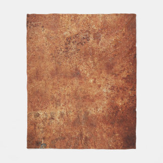 Old Grunge Rustic Metal Texture Fleece Blanket